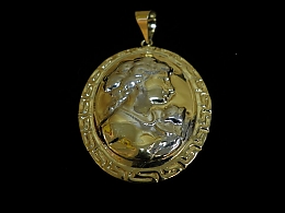Златен медальон, 2.56гр. ,Поморие