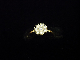 Златен дамски пръстен, 0.73гр. ,Бургас