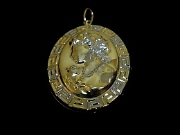 Златен медальон, 0.99гр. ,Несебър