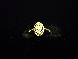 Златен дамски пръстен, 0.89гр. ,Бургас