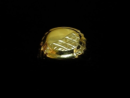 Златен мъжки пръстен, 3.72гр. ,Карнобат
