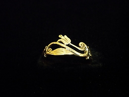Златен дамски пръстен, 1.36гр. ,Средец