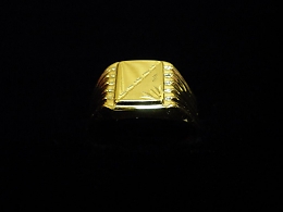 Златен мъжки пръстен, 2.86гр. ,Бургас