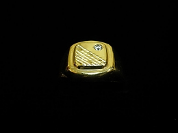 Златен мъжки пръстен, 2.64гр. ,Бургас