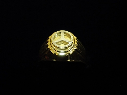 Златен мъжки пръстен, 3.2гр. ,Бургас