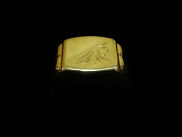 Златен мъжки пръстен, 3.64гр. ,Бургас