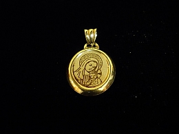 Златен медальон, 0.93гр. ,Бургас