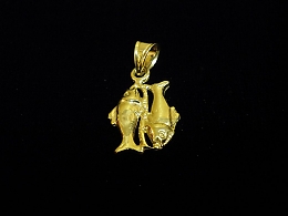 Златна висулка зодия, 1.54гр. ,Пловдив