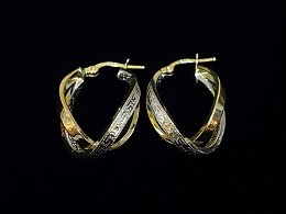 Златни обеци, 2.91гр. ,Бургас