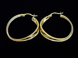 Златни обеци, 3.53гр. ,Бургас