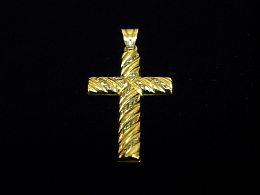 Златен кръст, 1.31гр. ,Бургас