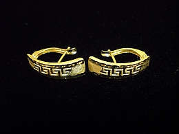 Златни обеци, 1.55гр. ,Бургас