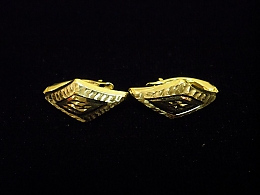 Златни обеци, 1.4гр. ,Бургас