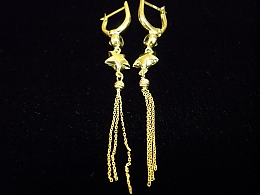 Златни обеци, 2.92гр. ,Бургас