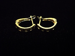 Златни обеци, 1.36гр. ,Бургас