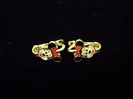 Златни обеци, 1.56гр. ,Средец