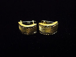 Златни обеци, 1.58гр. ,Бургас