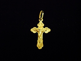 Златен кръст, 0.77гр. ,Бургас