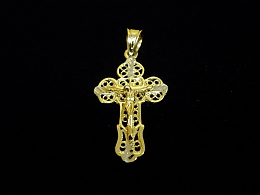 Златен кръст, 1.24гр. ,Бургас