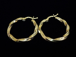 Златни обеци, 2.94гр. ,Бургас