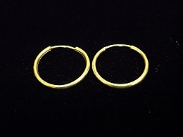 Златни обеци, 1.1гр. ,Бургас