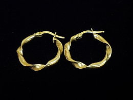 Златни обеци, 1.73гр. ,Бургас