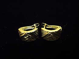 Златни обеци, 1.74гр. ,Бургас