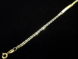 Златна детска гривна, 1.45гр. ,Айтос