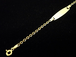 Златна детска гривна, 1.44гр. ,Бургас