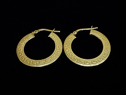 Златни обеци, 1.93гр. ,Карнобат