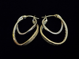 Златни обеци, 2.96гр. ,Бургас