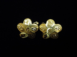 Златни обеци, 1.81гр. ,Бургас