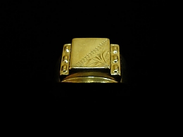 Златен мъжки пръстен, 3.64гр. ,Бургас