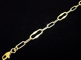 Златна синджирна гривна, 3.08гр. ,Сливен