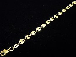 Златна синджирна гривна, 3.28гр. ,Сливен