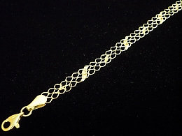 Златна синджирна гривна, 3.11гр. ,Карнобат