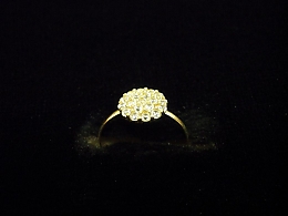 Златен дамски пръстен, 0.73гр. ,Бургас