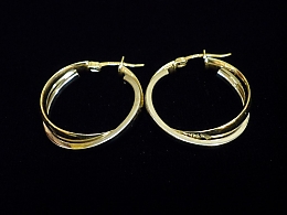 Златни обеци, 3.17гр. ,Карнобат