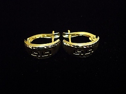 Златни обеци, 1.76гр. ,Бургас