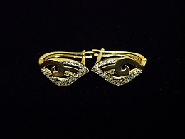 Златни обеци, 2.43гр. ,Карнобат