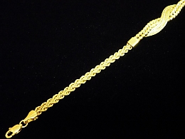 Златна синджирна гривна, 5.42гр. ,Бургас