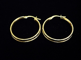 Златни обеци, 2.75гр. ,Карнобат