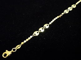 Златна синджирна гривна, 3.52гр. ,Ямбол