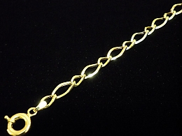 Златна синджирна гривна, 3.63гр. ,Нова Загора