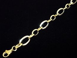 Златна синджирна гривна, 3.71гр. ,Карнобат