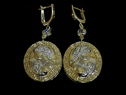 Златни обеци, 3.29гр. ,Карнобат