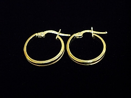 Златни обеци, 1.28гр. ,Бургас