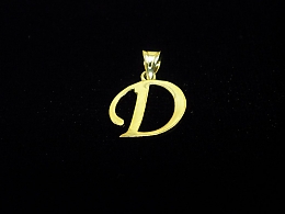 Златна буква, златни букви, 1.09гр. ,Ямбол