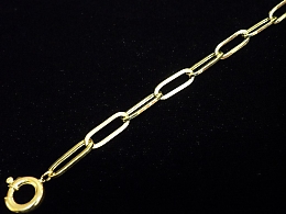 Златна синджирна гривна, 3.39гр. ,Бургас