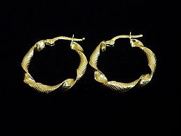 Златни обеци, 1.71гр. ,Бургас